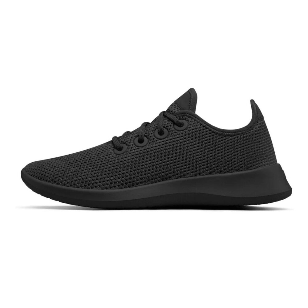 Allbirds Tree Runner - Jet Black (Black Sole) Mens Size 9 Womens 10 [NEW]